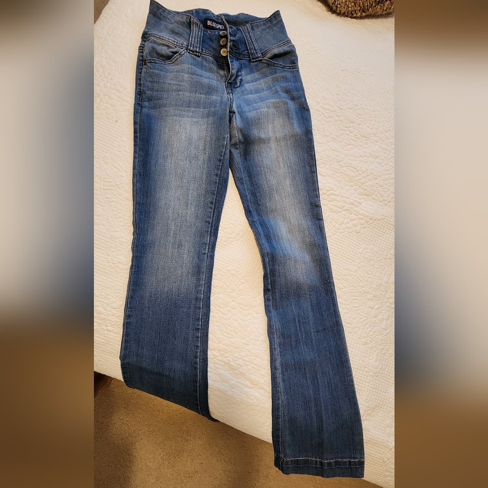 Blue spice high rise jeans